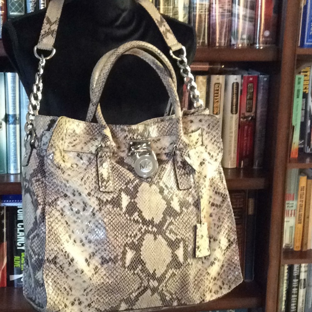 Michael Kors Snake Print Satchel